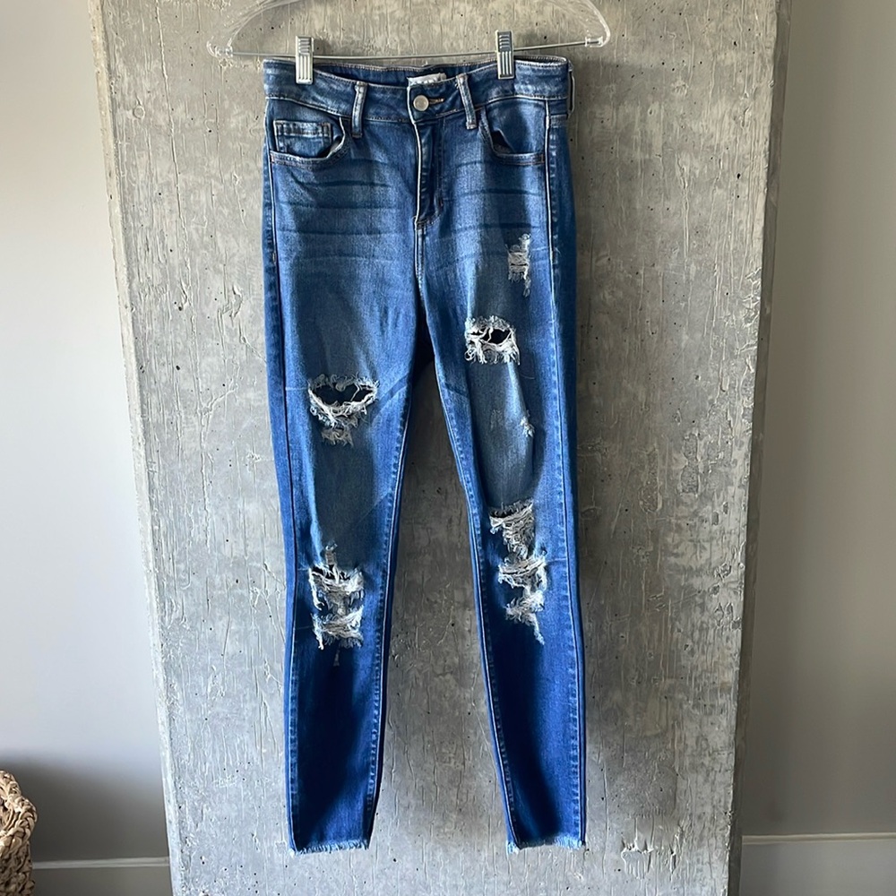 CELLO Blue Jean Medium Wash Jeans High-Waisted